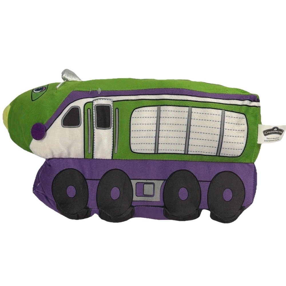 Chuggington Koko Plush Train Engine Green Purple Stuffed Animal Toy Herschend